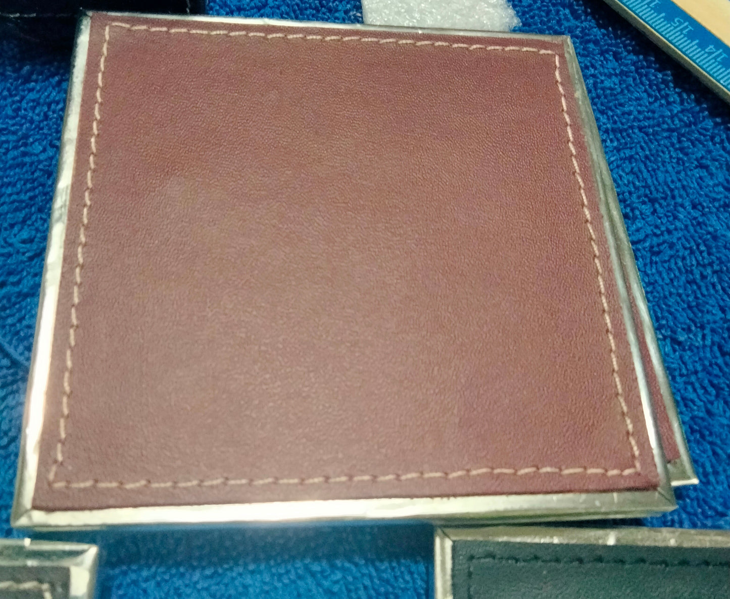 Genuine Leather Coaster Set