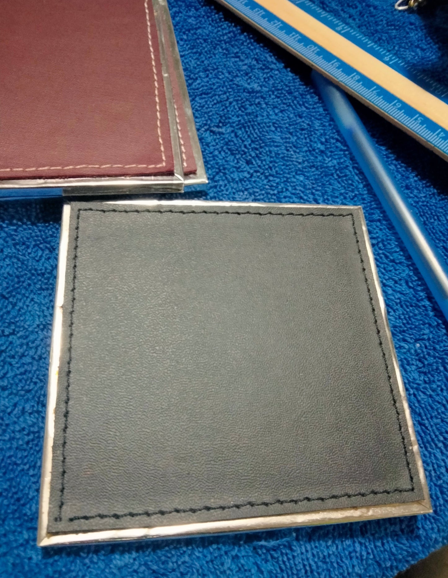 Genuine Leather Coaster Set