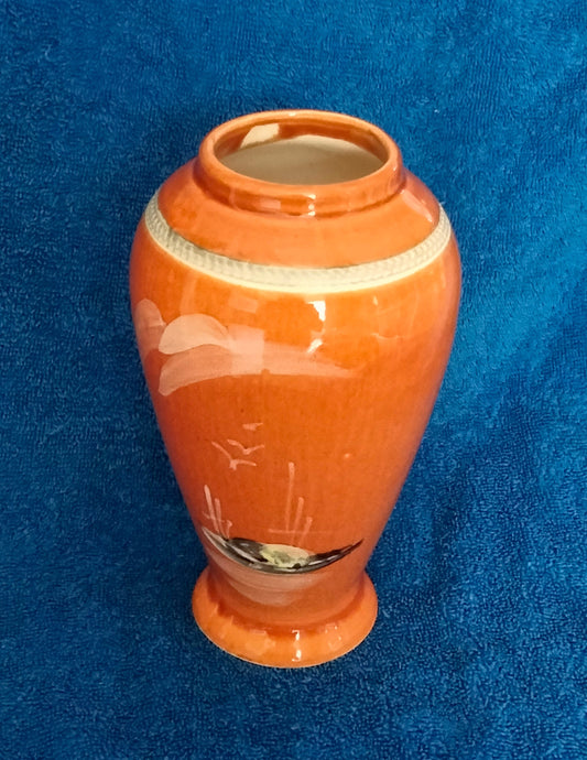 Asian Hand painted Ceramic Vase